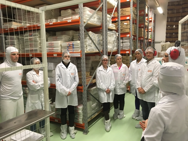 Colaboradores do setor administrativo da Dipães realizam visita técnica à fábrica